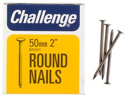 12006 - 2" (50mm) Bright Round Nails, 225g Pack