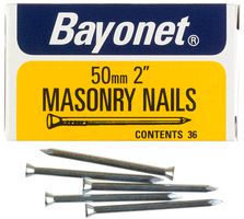 12210 - 2" (50mm) Zinc Plated Masonry Nails, 36 Pack