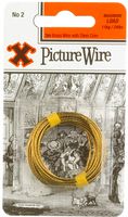 12836 - No.2 Brass Picture Wire, 3m