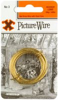 12838 - No.3 Brass Picture Wire, 3m