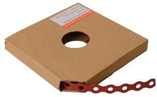 PCBR12 - 12mm x 0.8mm x 10m Pre-Galvanised Contractors Fixing Band, Red