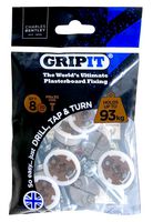 GP208 - Brown Plasterboard Fixings Requiring 20mm Hole, 8 Pack