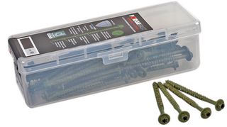 FFTF7100 - 7mm x 100mm Flange Head Torx Green Treated Exterior Elite Timber Fixing Screws, 50 Pack
