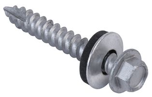 TFHW16GP6345 - 6.6mm x 38mm Sheet to Timber Roofing Screws & Washers, 100 Pack