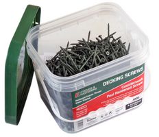 DS4560T - 4.5mm x 60mm Pozidriv Countersunk Exterior Green Treated Decking Screws, Trade Tub 1000 Pack