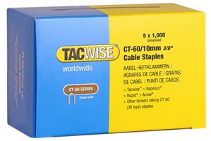 0354 - CT60 10mm Galvanised Cable Staples, 5000 Pack