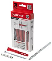 CX006TV - Connect Heavy Duty Dot & Dab TV Wall Fixing Kit with 10mm Drill Bit, 6 Pack