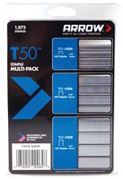 50MP - Assorted T50 Heavy Duty Staples, 1875 Multi-Pack