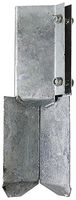 CSB100G - 4" x 4" (100mm x 100mm) Bolt Secure Concrete In Fence Post Shoe, Hot Dipped Galvanised