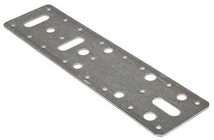 FCP240 - Galvanised Flat Connector Plates, 62mm x 240mm - 5 Pack