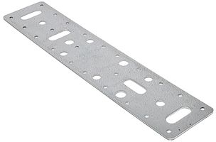 FCP300 - Galvanised Flat Connector Plates, 62mm x 300mm - 5 Pack