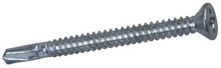 BMLW38 - 4.8mm x 38mm Countersunk Head Phillips Bi-Metal Wing-Tip No.3 Self-Drilling Screws, 200 Pack