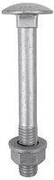 10180CBI - M10 x 180mm Exterior Coach Bolts, Nuts & Washers - 10 Pack