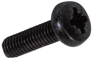 M310 PRSTMCB100- - M3 x 10mm Steel Black Pan Head Pozidriv Machine Screws, 100 Pack