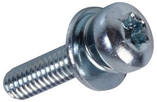 081.55.246 - M2.5 x 10mm ZP Steel Pan Head Torx Machine Sems Screw with Spring Lock Washer