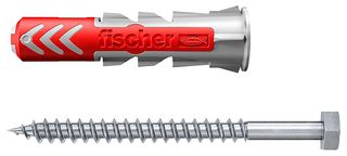 538249 - 14mm x 70mm Duopower Plasterboard Wall Plugs with Screws, 8 Pack