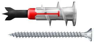 545676 - DuoBlade Self-Drilling Plasterboard Fixings with Screws, 50 Pack