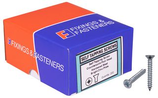 STCSK346ZP - 3.5mm x 19mm Zinc Plated Pozidriv Countersunk Self Tapping Screws, 200 Pack
