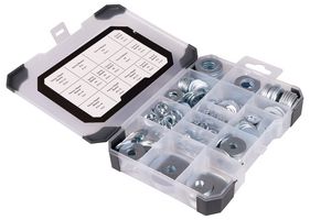 TRAY580 - Assorted Form A, Penny & Spring Washers Set, 291 Piece