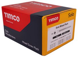 SOLOMP - Assorted Double Countersunk ZYP Solo Chipboard & Wood Screws, Trade 1400 Pack