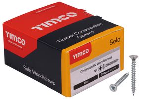 35015SOLOZ - 3.5mm x 15mm Pozidriv Double Countersunk ZP Solo Chipboard & Wood Screws, 200 Pack