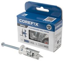 CFX132BL - M5 x 60mm Spike No Drill Self Driving Plasterboard Wall Fixings, 8 Pack