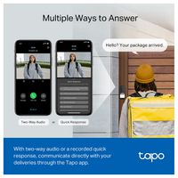 TAPO D230S1 - Smart Battery Video Doorbell Kit, 2K, IP64