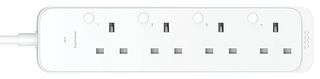 0184501113 - Tapo P304M Smart WiFi Mains Extension Lead, 4 Gang, 13A