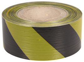 BARRIER5001540752 - Yellow & Black Zebra Barrier Tape, 70mm x 500m