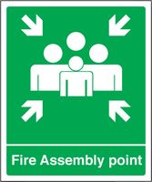 62059Q - Fire Assembly Point - Aluminium Sign - 450mm x 600mm