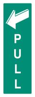 22071S - Pull - Emergency Exit Self Adhesive Sign - 70mm x 200mm