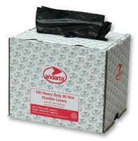 GP22A052 - 80L Heavy Duty Bin Liners - 738mm x 865mm, 100 Pack