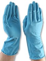 13312 - Rubber Household Gloves - Medium Blue