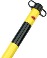 HDE100-005-300 - 0.9m Black / Yellow Post for Plastic Chain System