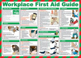 A600 - Workplace First Aid Guide Poster - 420mm x 590mm