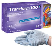 9889A8 - Transform 100 Blue Nitrile Disposable Gloves - Large, 100 Pack