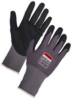 PG10165 - Nitrile Dipped Palm Gloves, Black/Grey XX Large