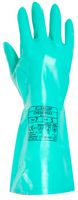 3019 - Chem Max Flock Lined Nitrile Chemical Gauntlet - Green, Large