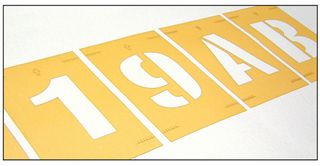 59640 - Numbers 0-9, Floor Marking Stencil Safety Sign - 150mm
