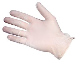 SWF2701 - White Powder Free Disposable Synthetic Stretch Gloves - Small, 100 Pack