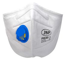 BGR180-000-T00 (PK2) - P3 (FFP3) Valved Fold Flat Disposable Respiratory Dust Masks, 2 Pack