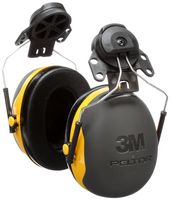 X2P3 - 31 dB P3E Helmet Mounted Ear Defenders, Black/Yellow