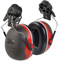 X3P3 - 32 dB P3E Helmet Mounted Ear Defenders, Black/Red