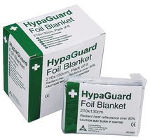 Q2023T - 2.1m x 1.3m HypaGuard Emergency Foil Blanket, 6 Pack
