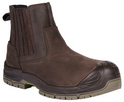 WABANA 5 - Wabana Non-Metallic Water Resistant Safety Dealer Boots, Brown - Size 5