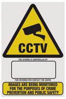 HAY-WSA4 - A4 CCTV Warning Sign, 210mm x 297mm