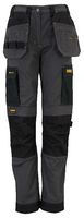 ROSEVILLE 10/29 - Roseville Ladies Stretch Slim Fit Holster Work Trousers, Grey/Black - Size 10 29" Leg