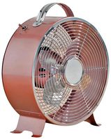 COL1292 - 8" Copper Effect Clock Fan