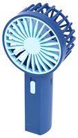EH1951B - 4.5W Mini USB Rechargeable Hand Held Fan with Strap, Blue