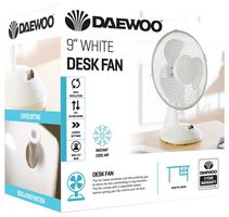 COL1586 - 9" Desk Fan, White